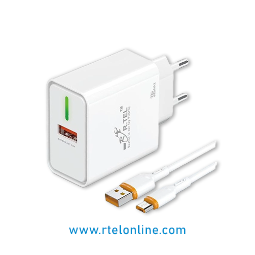 R.TEL R-C20 33W QC3.0 Charger with Micro USB Cable